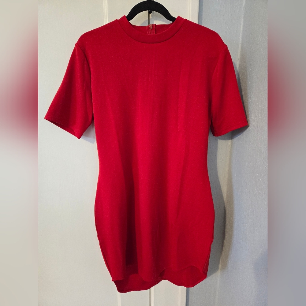 Fitted Short Red Dress - Size 10